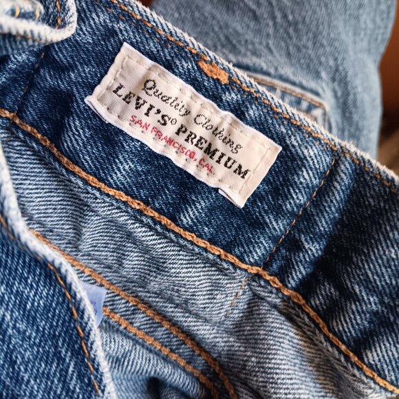 29x30 Levis 501 Premium Denim Jeans Leather Tag Button Fly Classic Stretch - Picture 5 of 6